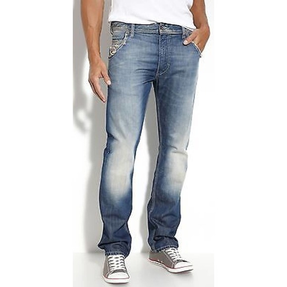 Diesel Krooley Men's Carrot Leg Regular-Slim Fit Jeans Pants 0880E 27-30 New